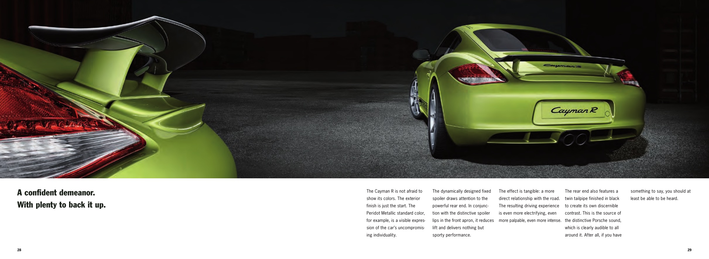 2011 Porsche Cayman R Brochure Page 21